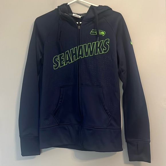 Nike Team Apparel Women's Seattle Seahawks Therma-Fit Zip-Up Hoodie Size M - Picture 1 of 12